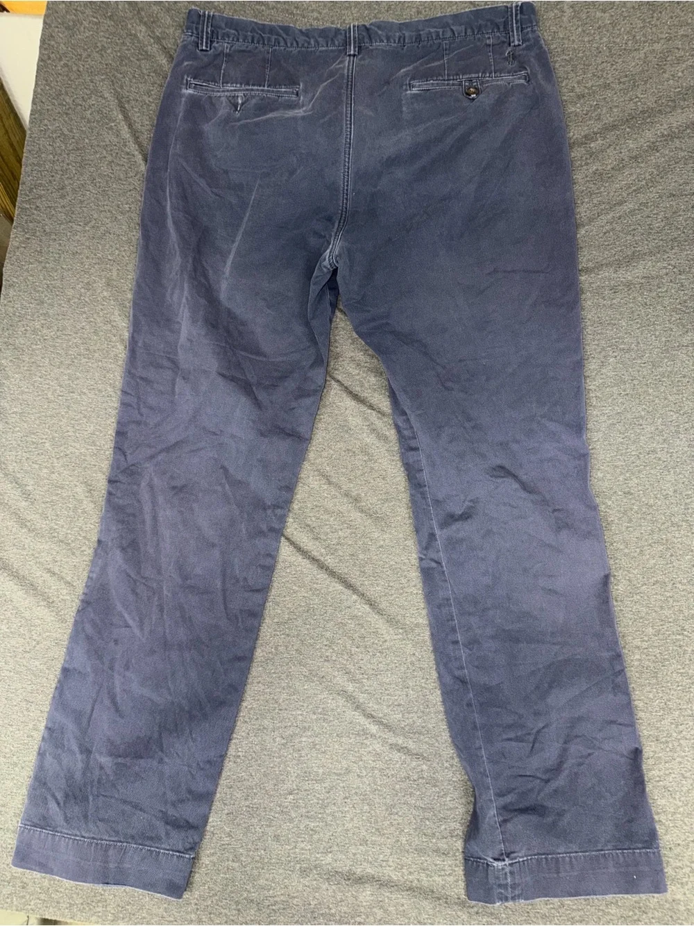 Men's Polo Ralph Lauren Navy Chino Pants - Classic Slim Fit Size 35x32